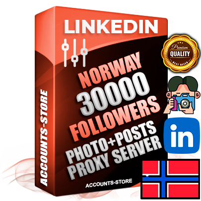 Professional Norwegian PREMIUM LinkedIn accounts of manual registration and warm up with high trust history photos and business activity — 30000 live Followers for Advertising and Promotion