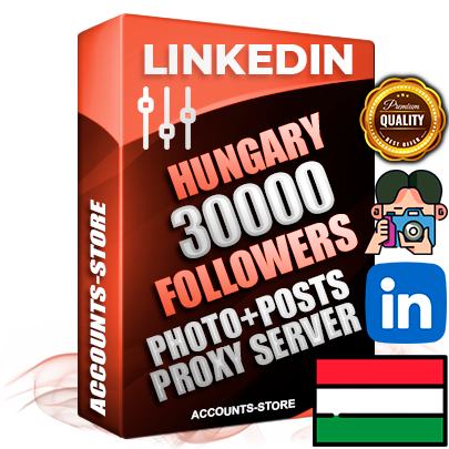 Professional Hungarian PREMIUM LinkedIn accounts of manual registration and warm up with high trust history photos and business activity — 30000 live Followers for Advertising and Promotion