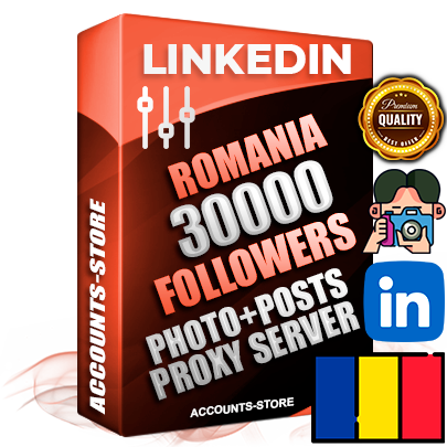 Professional Romanian PREMIUM LinkedIn accounts of manual registration and warm up with high trust history photos and business activity — 30000 live Followers for Advertising and Promotion