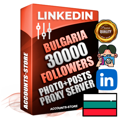 Professional Bulgarian PREMIUM LinkedIn accounts of manual registration and warm up with high trust history photos and business activity — 30000 live Followers for Advertising and Promotion