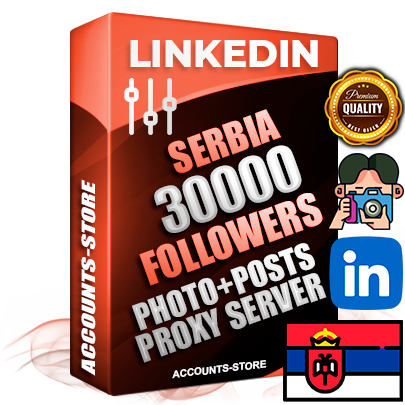 Professional Serbian PREMIUM LinkedIn accounts of manual registration and warm up with high trust history photos and business activity — 30000 live Followers for Advertising and Promotion