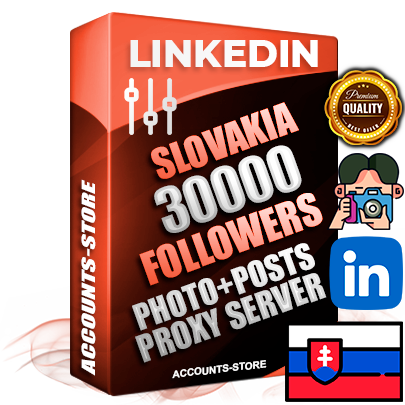 Professional Slovak PREMIUM LinkedIn accounts of manual registration and warm up with high trust history photos and business activity — 30000 live Followers for Advertising and Promotion