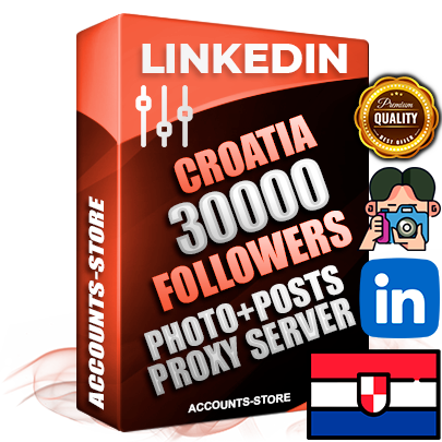 Professional Croatian PREMIUM LinkedIn accounts of manual registration and warm up with high trust history photos and business activity — 30000 live Followers for Advertising and Promotion