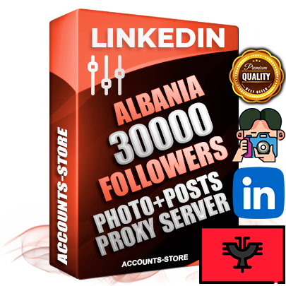 Professional Albanian PREMIUM LinkedIn accounts of manual registration and warm up with high trust history photos and business activity — 30000 live Followers for Advertising and Promotion