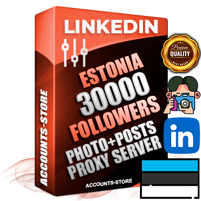 Professional Estonian PREMIUM LinkedIn accounts of manual registration and warm up with high trust history photos and business activity — 30000 live Followers for Advertising and Promotion
