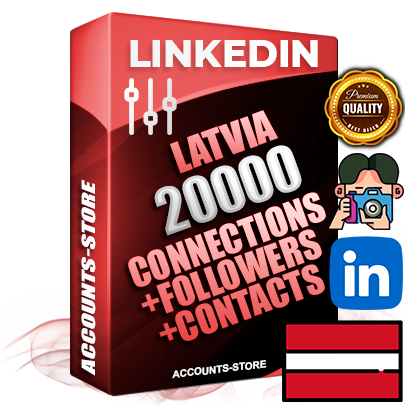Professional Latvian PREMIUM LinkedIn accounts of manual registration and warm up with high trust history photos and business activity — 20000 active Connections and 20000 active Followers and 20000 active Contacts for Advertising and Promotion