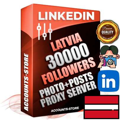 Professional Latvian PREMIUM LinkedIn accounts of manual registration and warm up with high trust history photos and business activity — 30000 live Followers for Advertising and Promotion