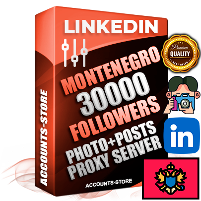 Professional Montenegrin PREMIUM LinkedIn accounts of manual registration and warm up with high trust history photos and business activity — 30000 live Followers for Advertising and Promotion