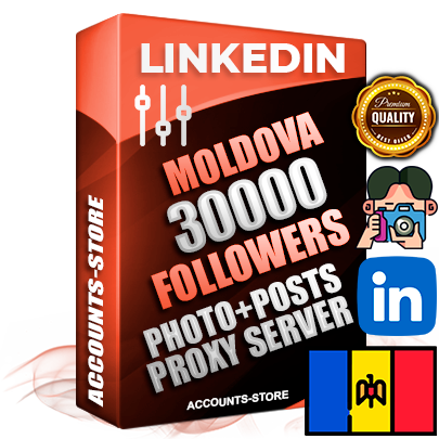 Professional Moldovan PREMIUM LinkedIn accounts of manual registration and warm up with high trust history photos and business activity — 30000 live Followers for Advertising and Promotion