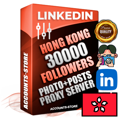 Professional Hong Kong PREMIUM LinkedIn accounts of manual registration and warm up with high trust history photos and business activity — 30000 live Followers for Advertising and Promotion