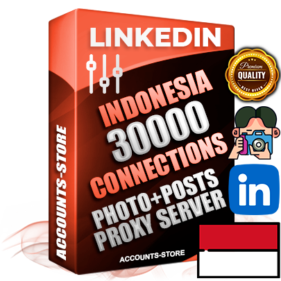 Professional Indonesian PREMIUM LinkedIn accounts of manual registration and warm up with high trust history photos and business activity — 30000 live Connections for Advertising and Promotion