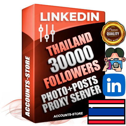 Professional Thai PREMIUM LinkedIn accounts of manual registration and warm up with high trust history photos and business activity — 30000 live Followers for Advertising and Promotion
