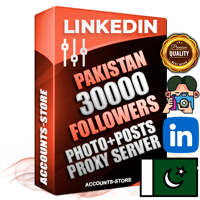 Professional Pakistani PREMIUM LinkedIn accounts of manual registration and warm up with high trust history photos and business activity — 30000 live Followers for Advertising and Promotion