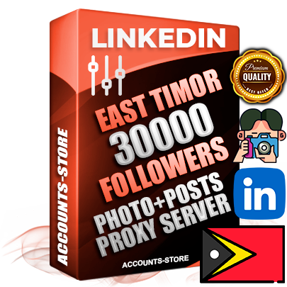 Professional Timorese PREMIUM LinkedIn accounts of manual registration and warm up with high trust history photos and business activity — 30000 live Followers for Advertising and Promotion