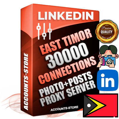 Professional Timorese PREMIUM LinkedIn accounts of manual registration and warm up with high trust history photos and business activity — 30000 live Connections for Advertising and Promotion