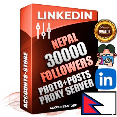 Professional Nepalese PREMIUM LinkedIn accounts of manual registration and warm up with high trust history photos and business activity — 30000 live Followers for Advertising and Promotion