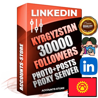 Professional Kyrgyz PREMIUM LinkedIn accounts of manual registration and warm up with high trust history photos and business activity — 30000 live Followers for Advertising and Promotion