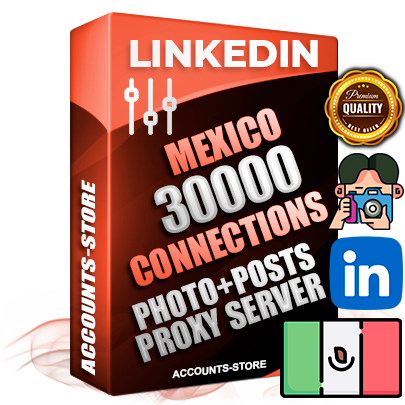 Professional Mexican PREMIUM LinkedIn accounts of manual registration and warm up with high trust history photos and business activity — 30000 live Connections for Advertising and Promotion