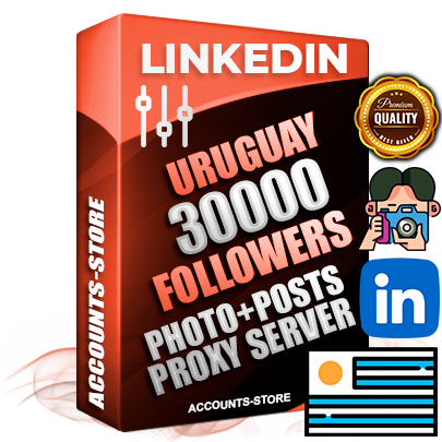 Professional Uruguayan PREMIUM LinkedIn accounts of manual registration and warm up with high trust history photos and business activity — 30000 live Followers for Advertising and Promotion