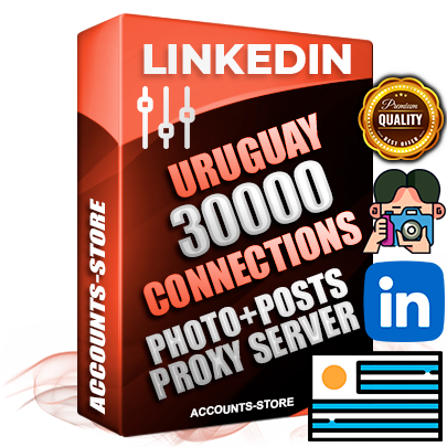 Professional Uruguayan PREMIUM LinkedIn accounts of manual registration and warm up with high trust history photos and business activity — 30000 live Connections for Advertising and Promotion