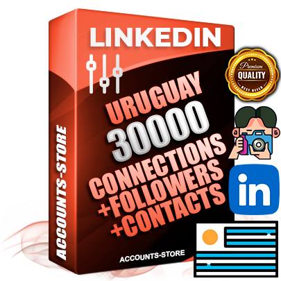 Professional Uruguayan PREMIUM LinkedIn accounts of manual registration and warm up with high trust history photos and business activity — 30000 active Connections and 30000 active Followers and 30000 active Contacts for Advertising and Promotion