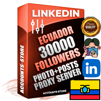 Professional Ecuadorian PREMIUM LinkedIn accounts of manual registration and warm up with high trust history photos and business activity — 30000 live Followers for Advertising and Promotion