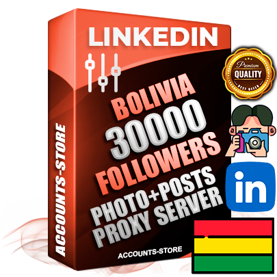Professional Bolivian PREMIUM LinkedIn accounts of manual registration and warm up with high trust history photos and business activity — 30000 live Followers for Advertising and Promotion