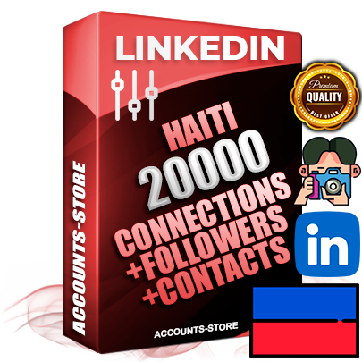 Professional Haitian PREMIUM LinkedIn accounts of manual registration and warm up with high trust history photos and business activity — 20000 active Connections and 20000 active Followers and 20000 active Contacts for Advertising and Promotion