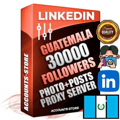 Professional Guatemalan PREMIUM LinkedIn accounts of manual registration and warm up with high trust history photos and business activity — 30000 live Followers for Advertising and Promotion