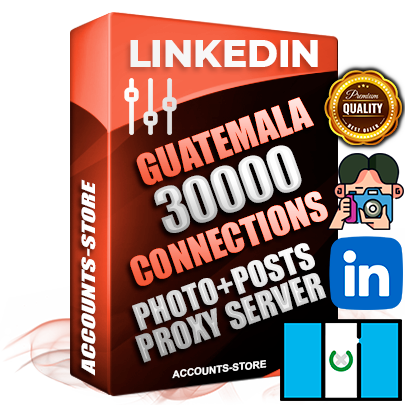 Professional Guatemalan PREMIUM LinkedIn accounts of manual registration and warm up with high trust history photos and business activity — 30000 live Connections for Advertising and Promotion