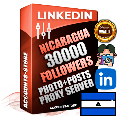 Professional Nicaraguan PREMIUM LinkedIn accounts of manual registration and warm up with high trust history photos and business activity — 30000 live Followers for Advertising and Promotion