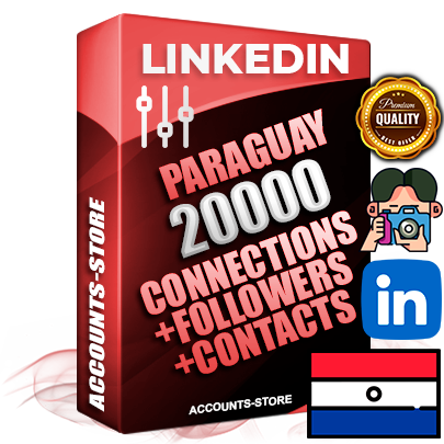 Professional Paraguayan PREMIUM LinkedIn accounts of manual registration and warm up with high trust history photos and business activity — 20000 active Connections and 20000 active Followers and 20000 active Contacts for Advertising and Promotion