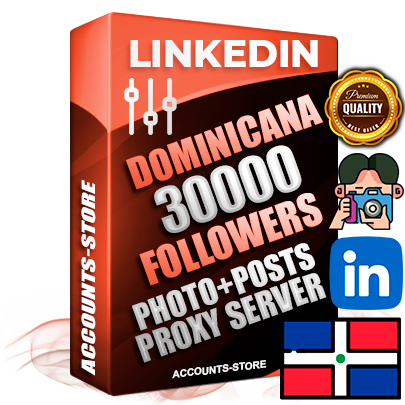 Professional Dominican PREMIUM LinkedIn accounts of manual registration and warm up with high trust history photos and business activity — 30000 live Followers for Advertising and Promotion