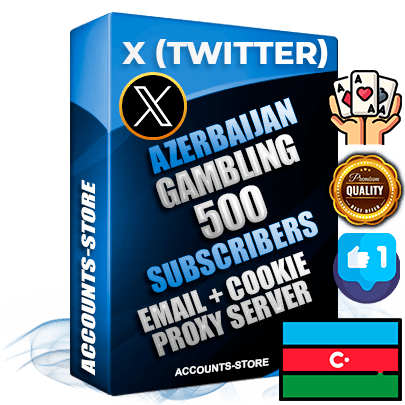 Professional Azerbaijani PREMIUM X (Twitter) accounts of manual registration and farming for the GAMBLING niche with high trust history photos and tweets — fully themed and optimized for GAMBLING advertising and promotion — 500 niche-related live active followers 2009–2014 registration year Verified Email (Included) + Cookie JSON for secure import and login to the account + User Agent + High-quality filling (Photo Header Posts). Fully ready for targeted campaigns and ad launches from any country. Perfectly hold ads without bans. Ideal for any earning schemes affiliate promotions and marketing projects. Quality unlimited IPv4 proxy server included. Professional Azerbaijani PREMIUM X (Twitter) accounts of manual registration and farming for the GAMBLING niche with high trust history photos and tweets — fully themed and optimized for GAMBLING advertising and promotion — 500 niche-related live active followers 2009–2014 registration year Verified Email (Included) + Cookie JSON for secure import and login to the account + User Agent + High-quality filling (Photo Header Posts). Fully ready for targeted campaigns and ad launches from any country. Perfectly hold ads without bans. Ideal for any earning schemes affiliate promotions and marketing projects. Quality unlimited IPv4 proxy server included.