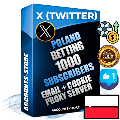 Professional Polish PREMIUM X (Twitter) accounts of manual registration and farming for the SPORTS BETTING niche with high trust history photos and tweets — fully themed and optimized for SPORTS BETTING advertising and promotion — 1000 niche-related live active followers 2009–2014 registration year Verified Email (Included) + Cookie JSON for secure import and login to the account + User Agent + High-quality filling (Photo Header Posts). Fully ready for targeted campaigns and ad launches from any country. Perfectly hold ads without bans. Ideal for any earning schemes affiliate promotions and marketing projects. Quality unlimited IPv4 proxy server included.