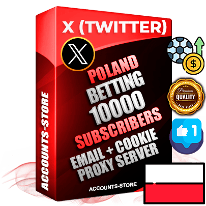Professional Polish PREMIUM X (Twitter) accounts of manual registration and farming for the SPORTS BETTING niche with high trust history photos and tweets — fully themed and optimized for SPORTS BETTING advertising and promotion — 10000 niche-related live active followers 2009–2014 registration year Verified Email (Included) + Cookie JSON for secure import and login to the account + User Agent + High-quality filling (Photo Header Posts). Fully ready for targeted campaigns and ad launches from any country. Perfectly hold ads without bans. Ideal for any earning schemes affiliate promotions and marketing projects. Quality unlimited IPv4 proxy server included.