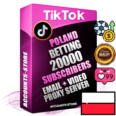 Professional Polish PREMIUM TikTok accounts of manual registration and farming for the SPORTS BETTING niche with high trust history profile photos and videos — fully themed and optimized for SPORTS BETTING advertising and promotion — 20000 niche-related live active subscribers 2018–2022 registration years Verified Email (included) + Cookie JSON for secure import and login to the account + User Agent + high-quality content filling (profile photo banner and videos). Fully ready for targeted campaigns and ad launches from any country. Perfectly holds ads without bans. Ideal for any earning schemes affiliate promotions and marketing projects. Quality unlimited IPv4 proxy server included. Professional Polish PREMIUM TikTok accounts of manual registration and farming for the SPORTS BETTING niche with high trust history profile photos and videos — fully themed and optimized for SPORTS BETTING advertising and promotion — 20000 niche-related live active subscribers 2018–2022 registration years Verified Email (included) + Cookie JSON for secure import and login to the account + User Agent + high-quality content filling (profile photo banner and videos). Fully ready for targeted campaigns and ad launches from any country. Perfectly holds ads without bans. Ideal for any earning schemes affiliate promotions and marketing projects. Quality unlimited IPv4 proxy server included.