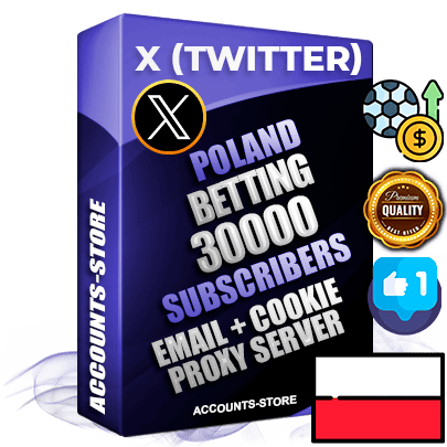 Professional Polish PREMIUM X (Twitter) accounts of manual registration and farming for the SPORTS BETTING niche with high trust history photos and tweets — fully themed and optimized for SPORTS BETTING advertising and promotion — 30000 niche-related live active followers 2009–2014 registration year Verified Email (Included) + Cookie JSON for secure import and login to the account + User Agent + High-quality filling (Photo Header Posts). Fully ready for targeted campaigns and ad launches from any country. Perfectly hold ads without bans. Ideal for any earning schemes affiliate promotions and marketing projects. Quality unlimited IPv4 proxy server included. Professional Polish PREMIUM X (Twitter) accounts of manual registration and farming for the SPORTS BETTING niche with high trust history photos and tweets — fully themed and optimized for SPORTS BETTING advertising and promotion — 30000 niche-related live active followers 2009–2014 registration year Verified Email (Included) + Cookie JSON for secure import and login to the account + User Agent + High-quality filling (Photo Header Posts). Fully ready for targeted campaigns and ad launches from any country. Perfectly hold ads without bans. Ideal for any earning schemes affiliate promotions and marketing projects. Quality unlimited IPv4 proxy server included.