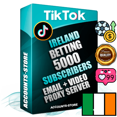 Professional Irish PREMIUM TikTok accounts of manual registration and farming for the SPORTS BETTING niche with high trust history profile photos and videos — fully themed and optimized for SPORTS BETTING advertising and promotion — 5000 niche-related live active subscribers 2018–2022 registration years Verified Email (included) + Cookie JSON for secure import and login to the account + User Agent + high-quality content filling (profile photo banner and videos). Fully ready for targeted campaigns and ad launches from any country. Perfectly holds ads without bans. Ideal for any earning schemes affiliate promotions and marketing projects. Quality unlimited IPv4 proxy server included.