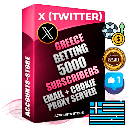 Professional Greek PREMIUM X (Twitter) accounts of manual registration and farming for the SPORTS BETTING niche with high trust history photos and tweets — fully themed and optimized for SPORTS BETTING advertising and promotion — 5000 niche-related live active followers 2009–2014 registration year Verified Email (Included) + Cookie JSON for secure import and login to the account + User Agent + High-quality filling (Photo Header Posts). Fully ready for targeted campaigns and ad launches from any country. Perfectly hold ads without bans. Ideal for any earning schemes affiliate promotions and marketing projects. Quality unlimited IPv4 proxy server included. Professional Greek PREMIUM X (Twitter) accounts of manual registration and farming for the SPORTS BETTING niche with high trust history photos and tweets — fully themed and optimized for SPORTS BETTING advertising and promotion — 5000 niche-related live active followers 2009–2014 registration year Verified Email (Included) + Cookie JSON for secure import and login to the account + User Agent + High-quality filling (Photo Header Posts). Fully ready for targeted campaigns and ad launches from any country. Perfectly hold ads without bans. Ideal for any earning schemes affiliate promotions and marketing projects. Quality unlimited IPv4 proxy server included.