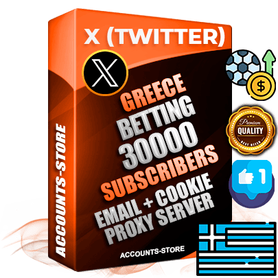Professional Greek PREMIUM X (Twitter) accounts of manual registration and farming for the SPORTS BETTING niche with high trust history photos and tweets — fully themed and optimized for SPORTS BETTING advertising and promotion — 30000 niche-related live active followers 2009–2014 registration year Verified Email (Included) + Cookie JSON for secure import and login to the account + User Agent + High-quality filling (Photo Header Posts). Fully ready for targeted campaigns and ad launches from any country. Perfectly hold ads without bans. Ideal for any earning schemes affiliate promotions and marketing projects. Quality unlimited IPv4 proxy server included.