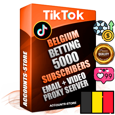 Professional Belgian PREMIUM TikTok accounts of manual registration and farming for the SPORTS BETTING niche with high trust history profile photos and videos — fully themed and optimized for SPORTS BETTING advertising and promotion — 5000 niche-related live active subscribers 2018–2022 registration years Verified Email (included) + Cookie JSON for secure import and login to the account + User Agent + high-quality content filling (profile photo banner and videos). Fully ready for targeted campaigns and ad launches from any country. Perfectly holds ads without bans. Ideal for any earning schemes affiliate promotions and marketing projects. Quality unlimited IPv4 proxy server included.