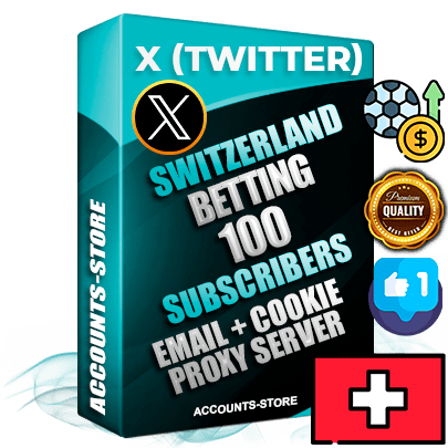 Professional Swiss PREMIUM X (Twitter) accounts of manual registration and farming for the SPORTS BETTING niche with high trust history photos and tweets — fully themed and optimized for SPORTS BETTING advertising and promotion — 100 niche-related live active followers 2009–2014 registration year Verified Email (Included) + Cookie JSON for secure import and login to the account + User Agent + High-quality filling (Photo Header Posts). Fully ready for targeted campaigns and ad launches from any country. Perfectly hold ads without bans. Ideal for any earning schemes affiliate promotions and marketing projects. Quality unlimited IPv4 proxy server included.