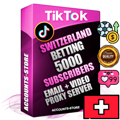 Professional Swiss PREMIUM TikTok accounts of manual registration and farming for the SPORTS BETTING niche with high trust history profile photos and videos — fully themed and optimized for SPORTS BETTING advertising and promotion — 5000 niche-related live active subscribers 2018–2022 registration years Verified Email (included) + Cookie JSON for secure import and login to the account + User Agent + high-quality content filling (profile photo banner and videos). Fully ready for targeted campaigns and ad launches from any country. Perfectly holds ads without bans. Ideal for any earning schemes affiliate promotions and marketing projects. Quality unlimited IPv4 proxy server included. Professional Swiss PREMIUM TikTok accounts of manual registration and farming for the SPORTS BETTING niche with high trust history profile photos and videos — fully themed and optimized for SPORTS BETTING advertising and promotion — 5000 niche-related live active subscribers 2018–2022 registration years Verified Email (included) + Cookie JSON for secure import and login to the account + User Agent + high-quality content filling (profile photo banner and videos). Fully ready for targeted campaigns and ad launches from any country. Perfectly holds ads without bans. Ideal for any earning schemes affiliate promotions and marketing projects. Quality unlimited IPv4 proxy server included.