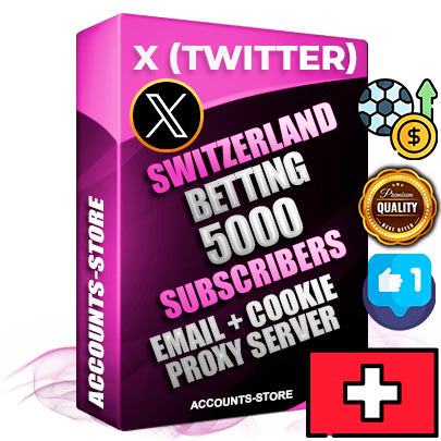 Professional Swiss PREMIUM X (Twitter) accounts of manual registration and farming for the SPORTS BETTING niche with high trust history photos and tweets — fully themed and optimized for SPORTS BETTING advertising and promotion — 5000 niche-related live active followers 2009–2014 registration year Verified Email (Included) + Cookie JSON for secure import and login to the account + User Agent + High-quality filling (Photo Header Posts). Fully ready for targeted campaigns and ad launches from any country. Perfectly hold ads without bans. Ideal for any earning schemes affiliate promotions and marketing projects. Quality unlimited IPv4 proxy server included.
