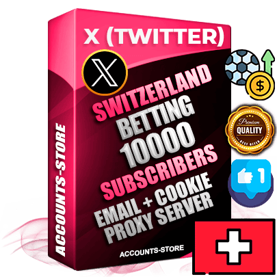 Professional Swiss PREMIUM X (Twitter) accounts of manual registration and farming for the SPORTS BETTING niche with high trust history photos and tweets — fully themed and optimized for SPORTS BETTING advertising and promotion — 10000 niche-related live active followers 2009–2014 registration year Verified Email (Included) + Cookie JSON for secure import and login to the account + User Agent + High-quality filling (Photo Header Posts). Fully ready for targeted campaigns and ad launches from any country. Perfectly hold ads without bans. Ideal for any earning schemes affiliate promotions and marketing projects. Quality unlimited IPv4 proxy server included.