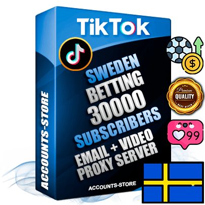 Professional Swedish PREMIUM TikTok accounts of manual registration and farming for the SPORTS BETTING niche with high trust history profile photos and videos — fully themed and optimized for SPORTS BETTING advertising and promotion — 30000 niche-related live active subscribers 2018–2022 registration years Verified Email (included) + Cookie JSON for secure import and login to the account + User Agent + high-quality content filling (profile photo banner and videos). Fully ready for targeted campaigns and ad launches from any country. Perfectly holds ads without bans. Ideal for any earning schemes affiliate promotions and marketing projects. Quality unlimited IPv4 proxy server included.