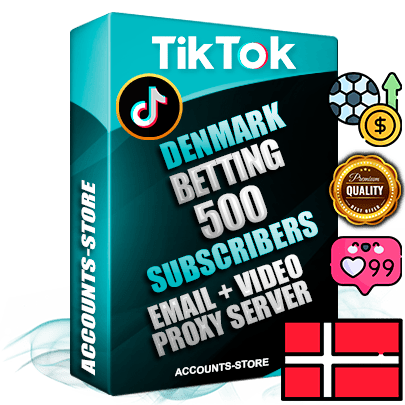 Professional Danish PREMIUM TikTok accounts of manual registration and farming for the SPORTS BETTING niche with high trust history profile photos and videos — fully themed and optimized for SPORTS BETTING advertising and promotion — 500 niche-related live active subscribers 2018–2022 registration years Verified Email (included) + Cookie JSON for secure import and login to the account + User Agent + high-quality content filling (profile photo banner and videos). Fully ready for targeted campaigns and ad launches from any country. Perfectly holds ads without bans. Ideal for any earning schemes affiliate promotions and marketing projects. Quality unlimited IPv4 proxy server included.