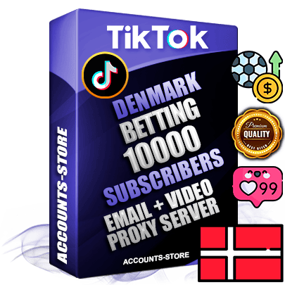 Professional Danish PREMIUM TikTok accounts of manual registration and farming for the SPORTS BETTING niche with high trust history profile photos and videos — fully themed and optimized for SPORTS BETTING advertising and promotion — 10000 niche-related live active subscribers 2018–2022 registration years Verified Email (included) + Cookie JSON for secure import and login to the account + User Agent + high-quality content filling (profile photo banner and videos). Fully ready for targeted campaigns and ad launches from any country. Perfectly holds ads without bans. Ideal for any earning schemes affiliate promotions and marketing projects. Quality unlimited IPv4 proxy server included.