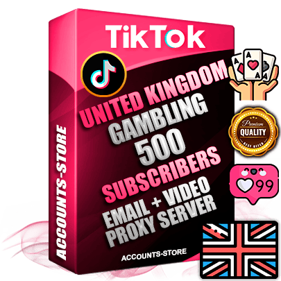 Professional English PREMIUM TikTok accounts of manual registration and farming for the GAMBLING niche with high trust history profile photos and videos — fully themed and optimized for GAMBLING advertising and promotion — 500 niche-related live active subscribers 2018–2022 registration years Verified Email (included) + Cookie JSON for secure import and login to the account + User Agent + high-quality content filling (profile photo banner and videos). Fully ready for targeted campaigns and ad launches from any country. Perfectly holds ads without bans. Ideal for any earning schemes affiliate promotions and marketing projects. Quality unlimited IPv4 proxy server included. Professional English PREMIUM TikTok accounts of manual registration and farming for the GAMBLING niche with high trust history profile photos and videos — fully themed and optimized for GAMBLING advertising and promotion — 500 niche-related live active subscribers 2018–2022 registration years Verified Email (included) + Cookie JSON for secure import and login to the account + User Agent + high-quality content filling (profile photo banner and videos). Fully ready for targeted campaigns and ad launches from any country. Perfectly holds ads without bans. Ideal for any earning schemes affiliate promotions and marketing projects. Quality unlimited IPv4 proxy server included.